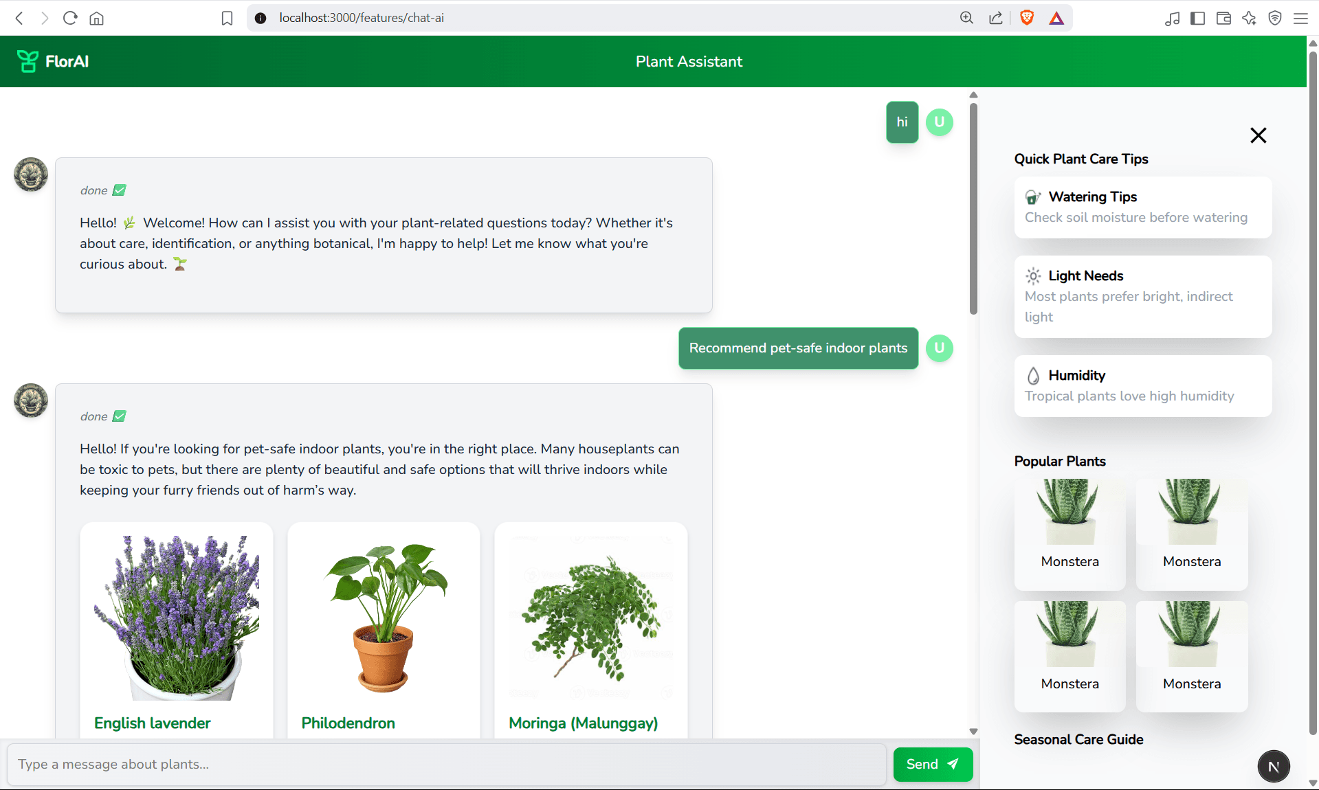 AI Chatbot preview